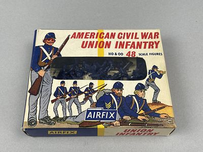 Airfix 48 Union Infantry Figures HO&OO Scale. Airfix American Civil War Union Infantry scale 