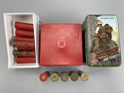 12-Gauge Shotgun Shells, 52 Rounds in 3 Containers. Three containers of 12-gauge shotgun shells 