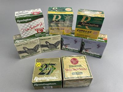 Approx. 175 Rounds 12ga Remington Shotgun Shells. Lot of 12-gauge Remington shotgun shells in 