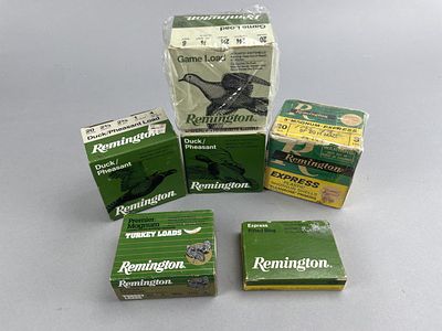 Remington 20ga 40 Rounds. Lot of Remington 20-gauge shotgun shells and boxes. Includes two boxes 