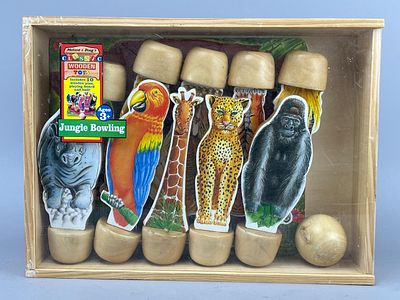 Melissa & Doug Jungle Bowling Set - 10 Pins. Melissa &amp; Doug Jungle Bowling set featuring 10 