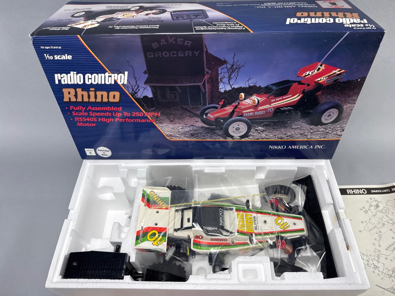 Lot 100 – Nikko Rhino 1/10 RC Off-Road Racing Car | Epic Auctions ...