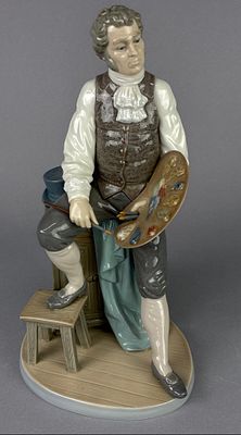 Lladro 5234 ’Pintor Goya’ Figurine. Lladro porcelain figurine titled "Artistic Endeavour" 