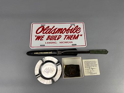 Oldsmobile 1985 Safety Recognition Set, Multi-Item Lot. Oldsmobile promotional and recognition 