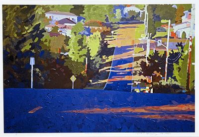 Mark Mehaffey (MICH. b. 1950) "Evening Shadows". Mark E. Mehaffey (Michigan, b. 1950) AWS 