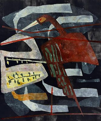 William Hentschel (OHIO 1892-1962) Brayer Painting. Attributed to William Ernst Hentschel 