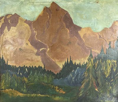 Edward N. Schoenberger (Ohio, 1904-1998) Painting. Edward N. Schoenberger (OHIO, 1904-1998), WPA 