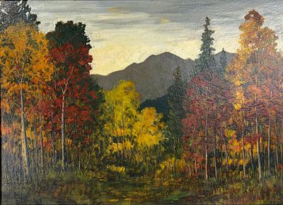 David Stirling (COLO, 1887-1971) Oil Painting. David (Dave) Stirling (Iowa/Colorado, 1887-1971) 