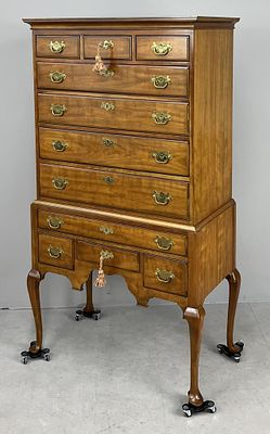 Kindel Belvedere 11 Drawer Cherry Highboy. Kindel Furniture Company (Grand Rapids, Michigan) 