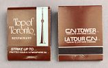 Toronto Hotels, Restaurants, Bars Matchbooks. Toronto, Ontario matchbooks including Hotels Image - 3