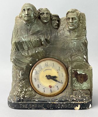Lansire Synchronous Clock, 1941, 'The Shrine of Democracy'. Lansire Synchronous Clock with a 
