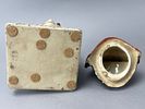 Ceramic Tobacco Jar Native American Figure with Painted Details. Ceramic tobacco jar in the form Image - 4
