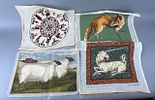 Ehrman Needlepoint Canvas Kits Group, Fox, Sheep, Unicorn. Group of Ehrman needlepoint canvas Image - 1