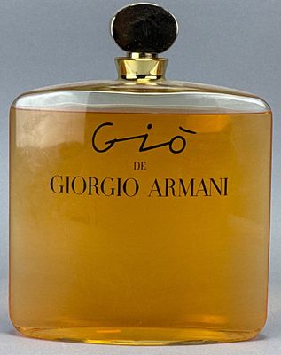 Giorgio Armani Gio Perfume Display Bottle with Gold Cap. Giorgio Armani Gio perfume display 
