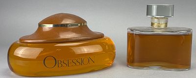 Pair of Calvin Klein Perfume Display Bottles, Including Obsession. Pair of Calvin Klein perfume 