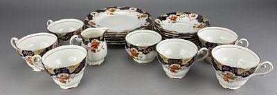 Royal Standard Fine Bone China Tea Set with Floral Design. Set of Royal Standard fine bone china 
