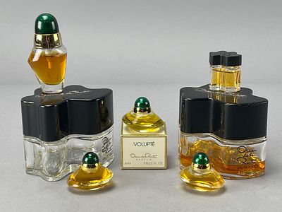 Oscar de la Renta Perfume Bottle Set with Volupt&eacute; Box. Oscar de la Renta perfume bottle set 