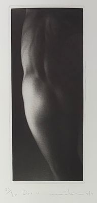 Mikio Watanabe (JP / FR, b. 1954) "Dos II" 1994 Mezzotint Print. Mikio Watanabe (Japanese / 