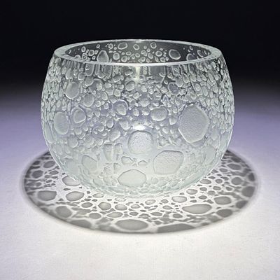 Horst T&uuml;selmann for Peill & Putzler Large Glass Bowl 1960s/1970s. Possibly Horst T&uuml;selmann 