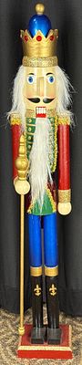 Atico Intl Wooden Nutcracker Figure. Atico International (Asia) LTD wooden nutcracker figure 