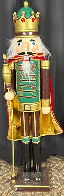 Holiday Inspirations Nutcracker Tall, Movable Parts. Holiday Inspirations large wooden 