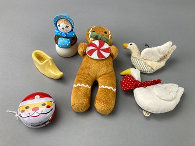 Assortment of Holiday-Themed Decorative Items. Assortment of decorative holiday-themed items 