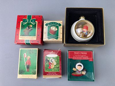 Hallmark Holiday Ornament Collection, Various Themes. Collection of Hallmark holiday ornaments 