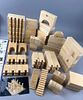 Monopoly Board Game with Wooden Blocks. Monopoly board game featuring wooden building blocks. Image - 3