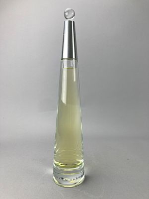 Issey Miyake Glass Factice Perfume Display Bottle. Issey Miyake factice perfume bottle made of 
