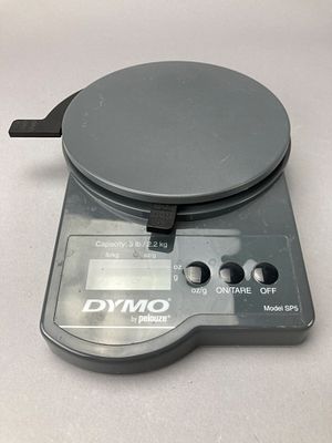 DYMO Digital Kitchen Scale SP5, 5 lb Capacity. DYMO digital kitchen scale, model SP5, with a 