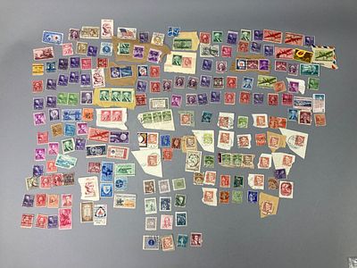 Assortment of International and U.S. Postage Stamps. Assortment of international and U.S. 