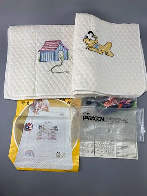 Paragon Needlecraft Mickey & Minnie Crib Quilt Kit. Paragon Needlecraft Mickey & Minnie 