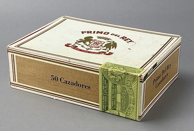 Primo del Rey Cardboard Cigar Box, Dominican Republic. Primo del Rey cigar box made of cardboard 