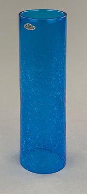 W.G. Anderson (AM, 1917-2007) 1949 Blenko Turquoise Hurricane 14". Winslow George Anderson 