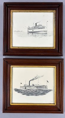 Pair of William H. Ewen Jr. (AM, b. 1941) Maritime Prints. William H. Ewen Jr. (American, b. 