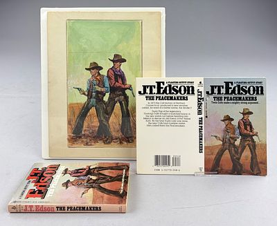 Guy Deel Illustration for J.T. Edson's "The Peacemakers" Western Book. Guy Deel (American 