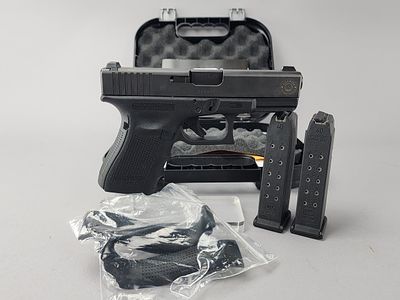 Glock 23 Gen 4 .40 Pistol with Box. Glock Model 23 Gen4 striker-fired semi-automatic pistol 