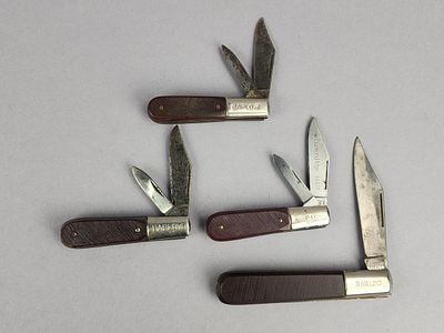 4 Imperial USA & Ireland Barlow Knives. Four Imperial Barlow folding pocket knives comprising 