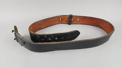 Tex Shoemaker & Sons Duty Belt Stamped 42. Tex Shoemaker &amp; Sons size 42 law-enforcement duty 