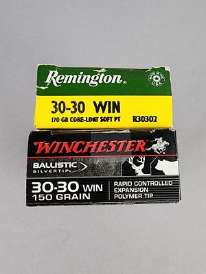 Variety Of .30-30 Ammunition 40 Rounds. Forty .30-30 Winchester centerfire rifle cartridges in 