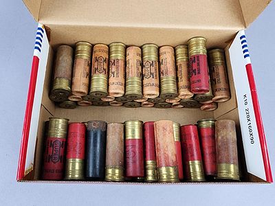 Western And Peters 12 GA Shells 63 Shots. A mixed group of 63 loose 12-gauge shotgun shells by 