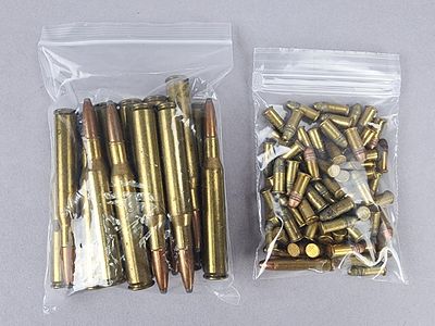 Loose .22 and .270 Win. Ammunition 94 Rounds. Lot of 94 loose cartridges comprising 18 rounds of 