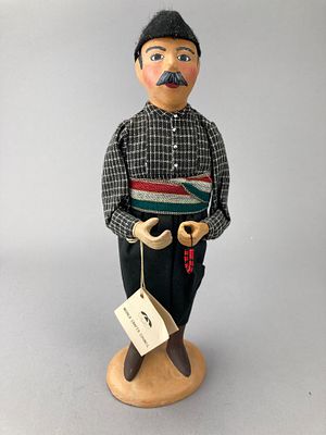 Dora Parissis Handmade Chios Greek Folk Costume Doll. Handmade Greek folk costume doll by Dora 