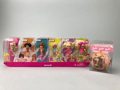 Mattel Barbie Mini B. Gift Set #1 & Boxed Ornament. Mattel Barbie My Favorites Mini B. Gift Set 