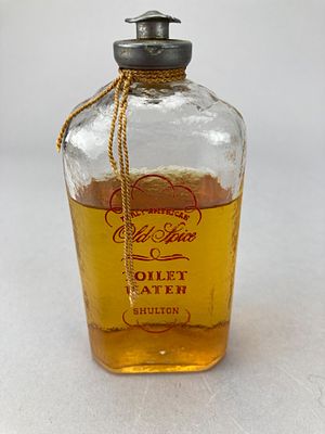 Vintage Shulton Early American Old Spice Toilet Water Bottle. Shulton Early American Old Spice 