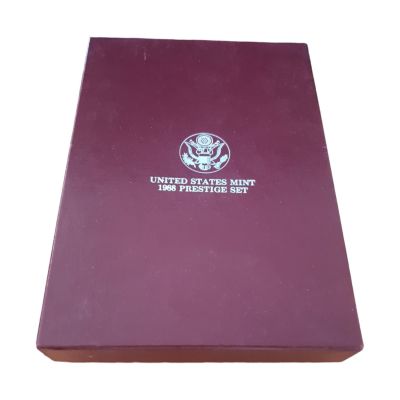 ארצות הברית סט 6 מטבעות proof set 1988 מטבע אחד כסף 0.900 במשקל 26.73 גרם במארז מקורי מהודר