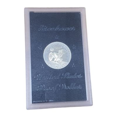 ארצות הברית מטבע 1 דולר פרוף משנת 1974 דווייט אייזנהאואר במשקל 22.68 כסף 0.400