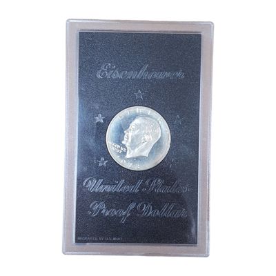 ארצות הברית מטבע 1 דולר פרוף משנת 1973 דווייט אייזנהאואר במשקל 22.68 כסף 0.400