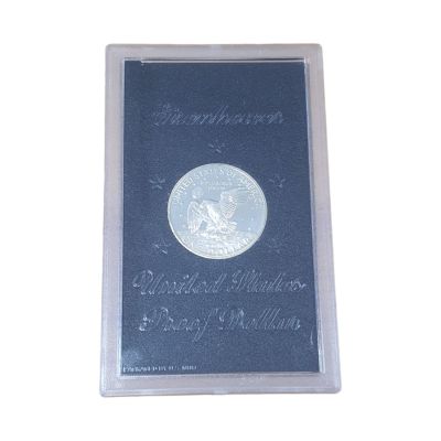 ארצות הברית מטבע 1 דולר פרוף משנת 1972 דווייט אייזנהאואר במשקל 22.68 כסף 0.400