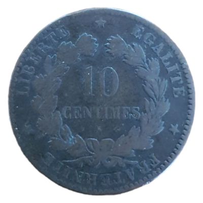 צרפת סרס 10 סנטימיס ברונזה